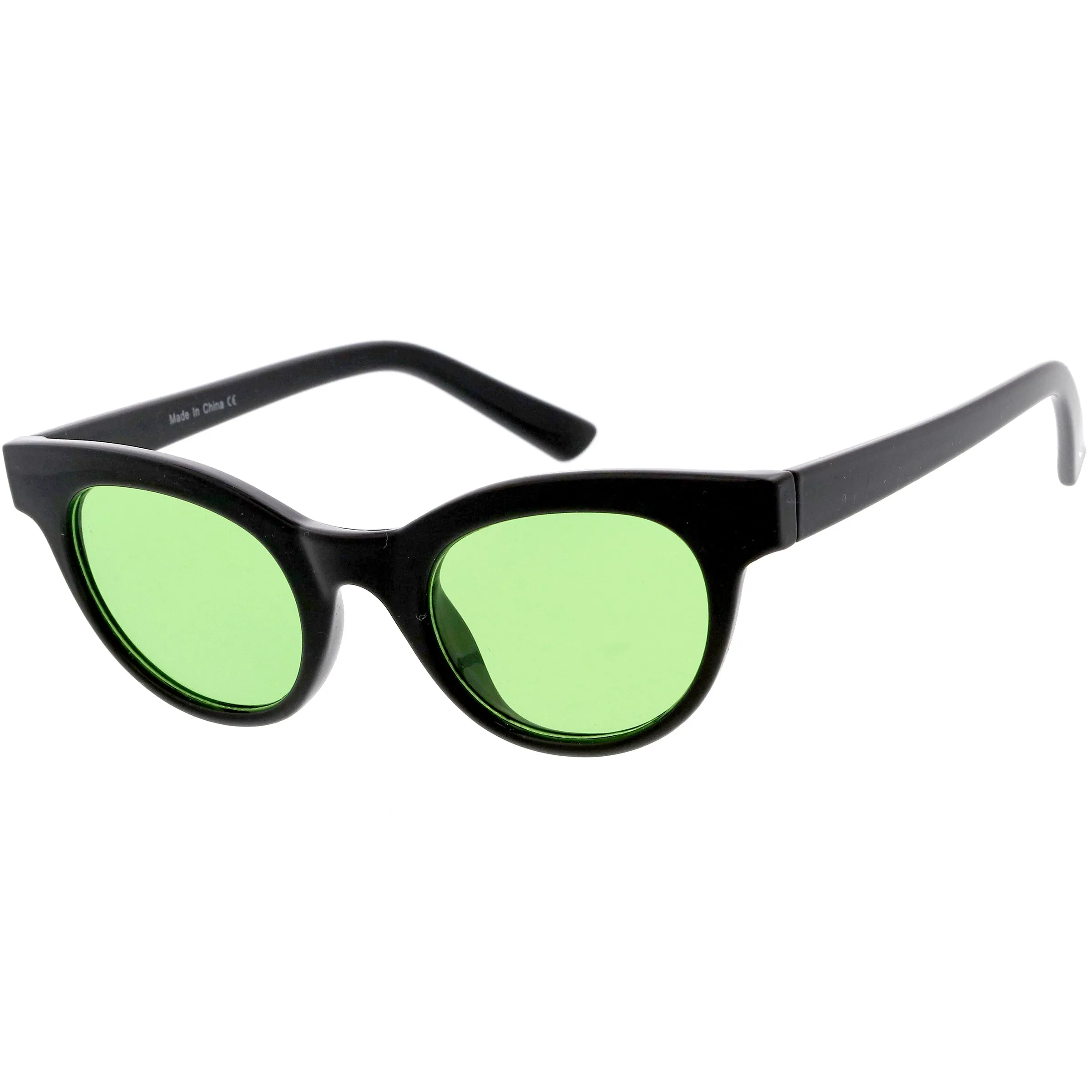 Women's Retro 1990's Small Color Tone Lens Cat Eye Sunglasses C940