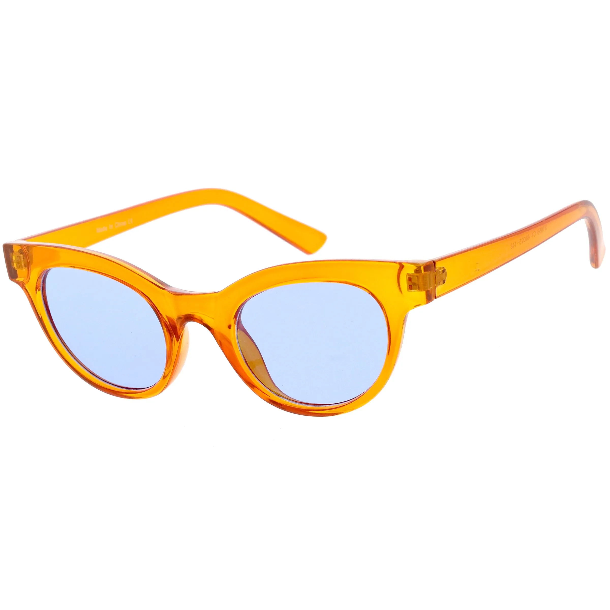 Women's Retro 1990's Small Color Tone Lens Cat Eye Sunglasses C940