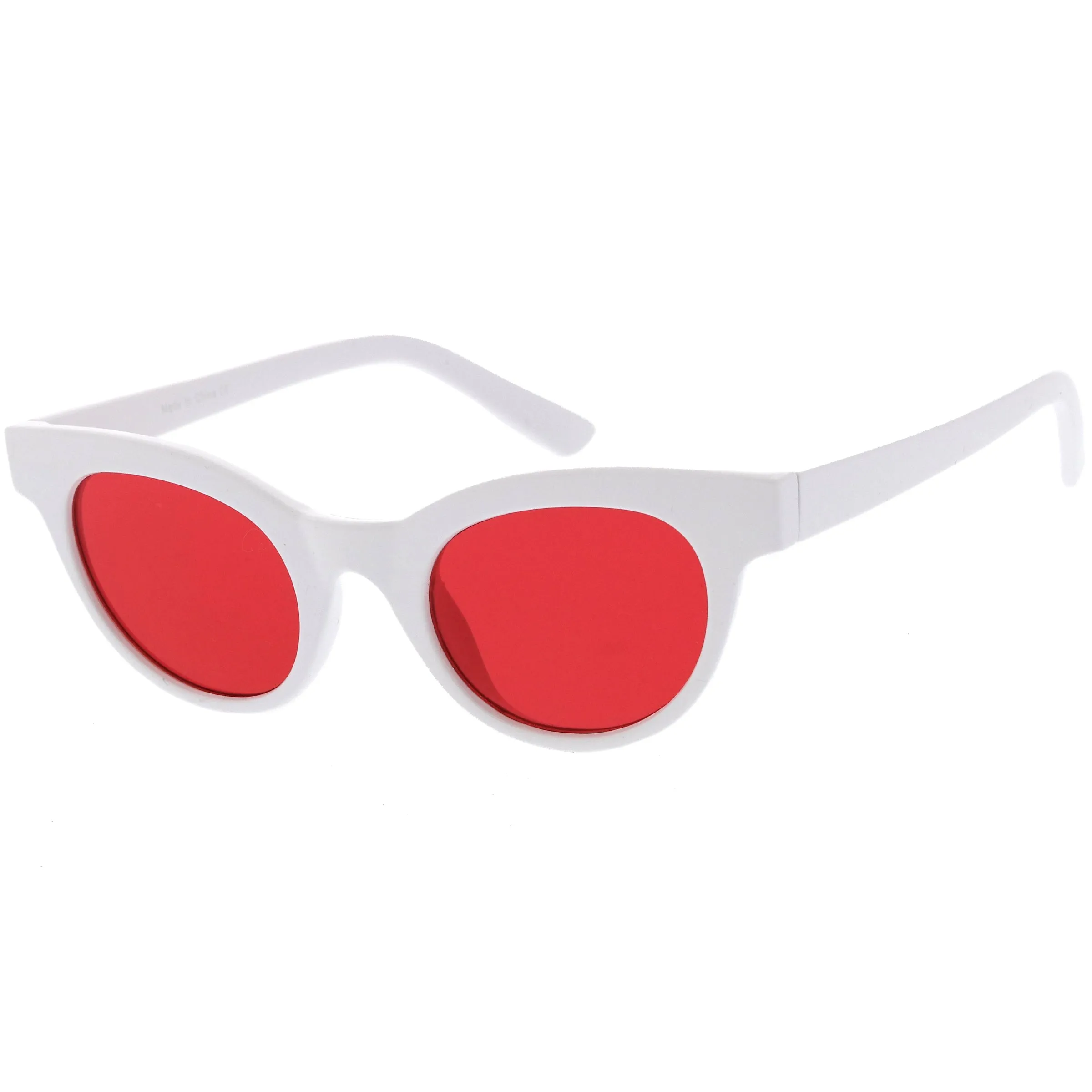 Women's Retro 1990's Small Color Tone Lens Cat Eye Sunglasses C940