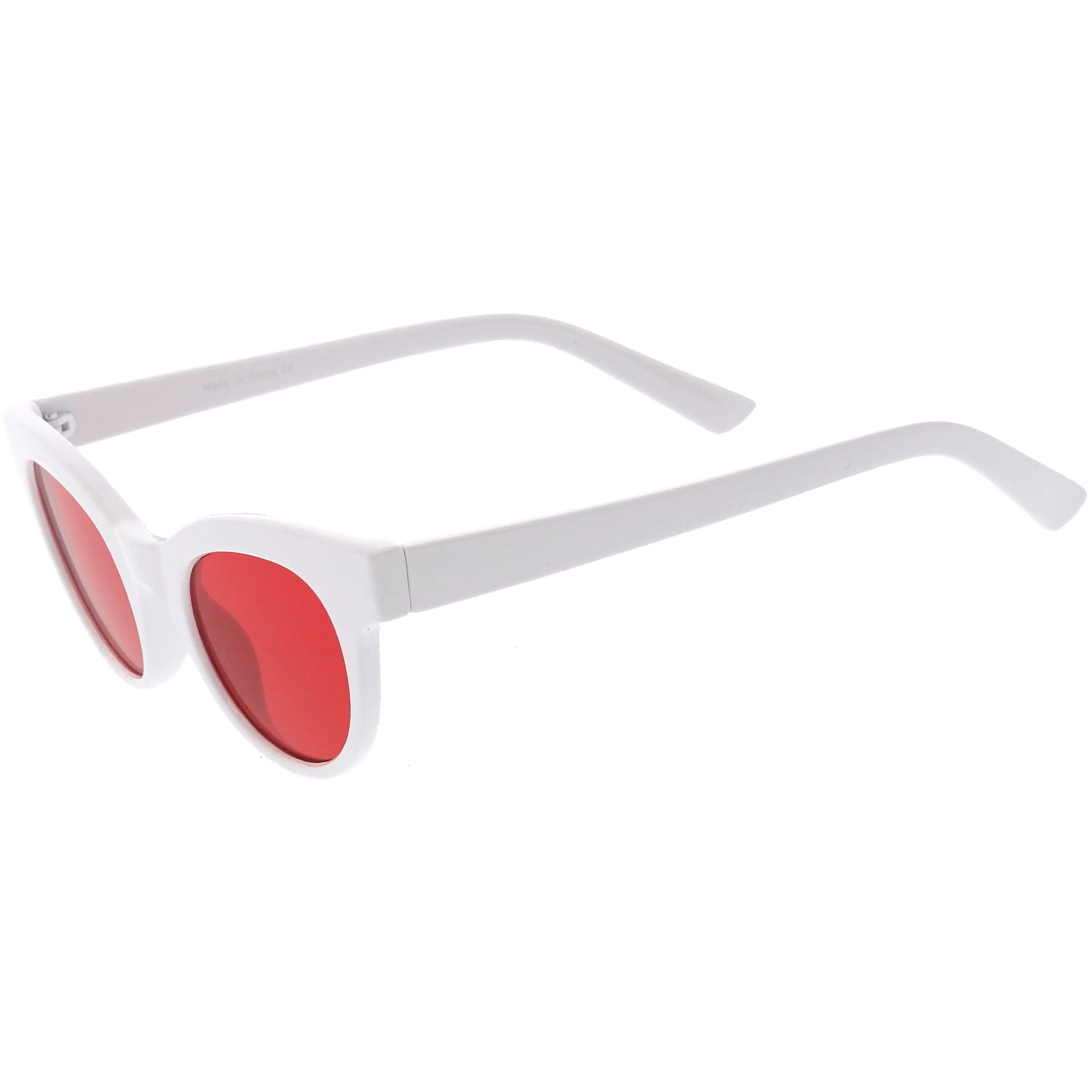 Women's Retro 1990's Small Color Tone Lens Cat Eye Sunglasses C940