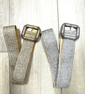 Woven Foil Accent Belt