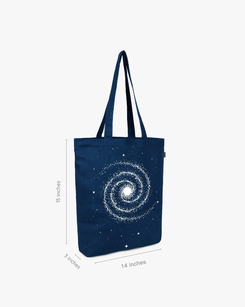 Zipper Tote Bag - The Milky way
